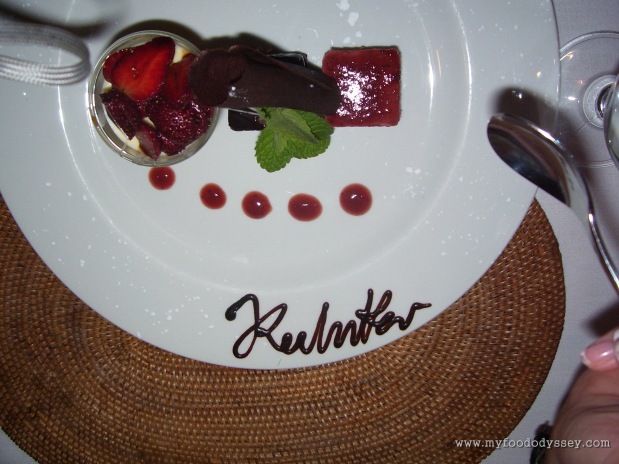 Signature dessert, indeed. South Africa, September 2007.