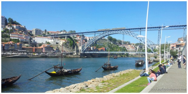 The railway and car bridges, Porto.