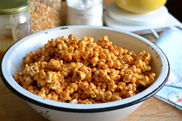 Homemade Toffee Popcorn | www.myfoododyssey.com