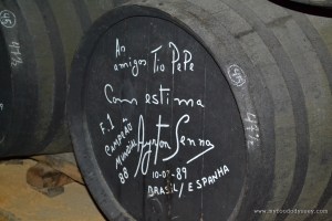 Ayrton Senna barrel at Tio Pepe | www.myfoododyssey.com