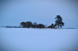 Lone Cabin in the Snow, Lithuania | www.myfoododyssey.com