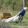 Gathering Hay Bales | www.myfoododyssey.com