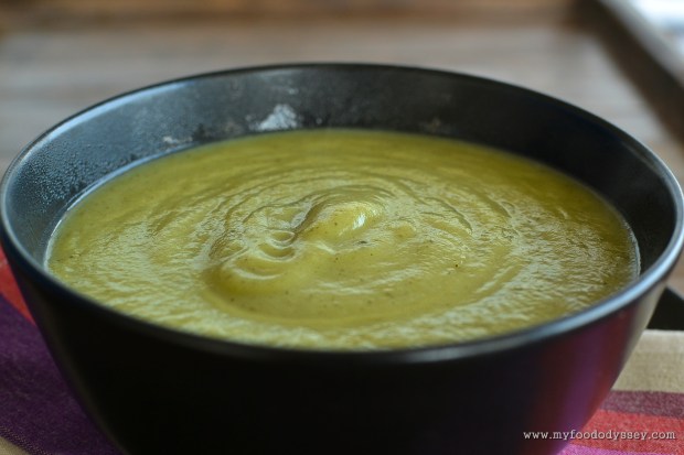 Zucchini / Courgette Soup | www.myfoododyssey.com
