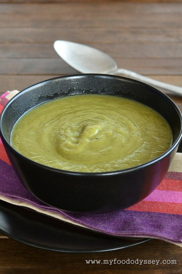 Zucchini / Courgette Soup | www.myfoododyssey.com