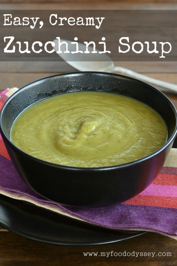 Zucchini / Courgette Soup | www.myfoododyssey.com