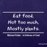 Michael Pollan - In Defense of Food | www.myfoododyssey.com
