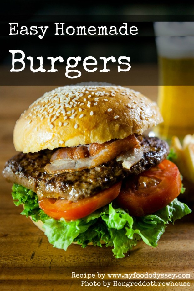 Easy Homemade Burgers | www.myfoododyssey.com