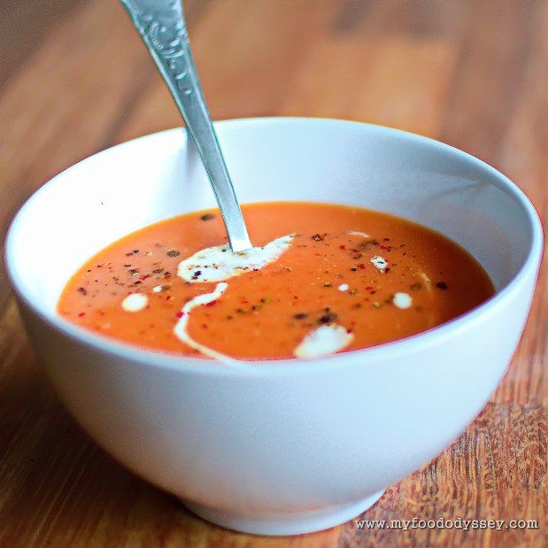 Easy Tomato & Lentil Soup | www.myfoododyssey.com