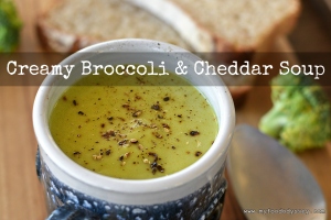 Creamy Broccoli & Cheddar Soup | www.myfoododyssey.com