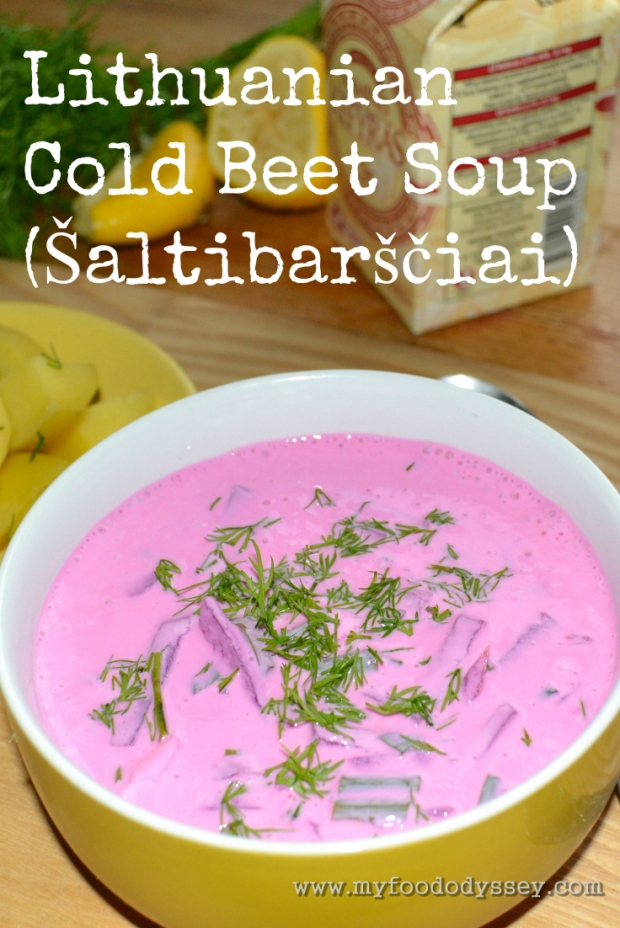 Lithuanian Cold Beet Soup | www.myfoododyssey.com