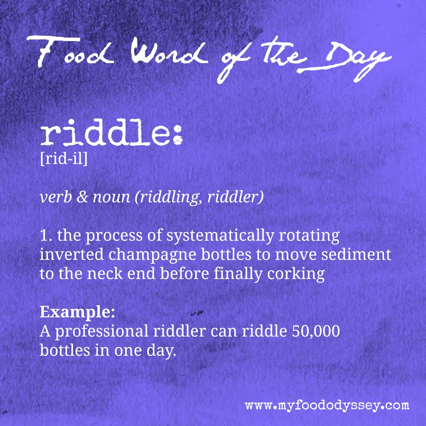 Fodder Word Game Riddles Food Word of the Day: Riddle | My Food Odyssey