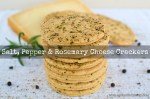 Salt, Pepper & Rosemary Cheese Crackers | www.myfoododyssey.com