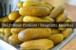 Half sour pickles (Rauginti Agurkai) | www.myfoododyssey.com