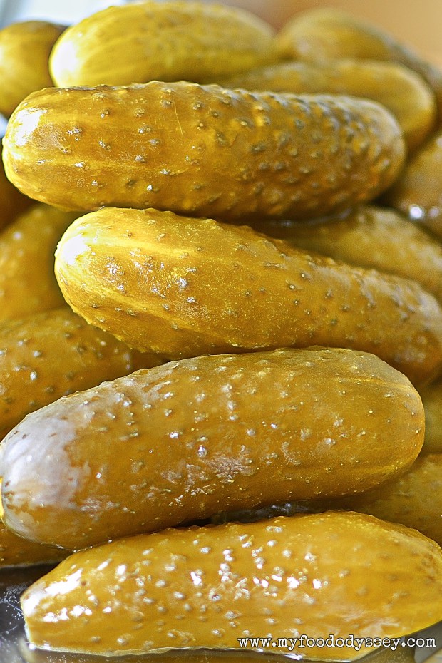 Half sour pickles (Rauginti Agurkai) | www.myfoododyssey.com